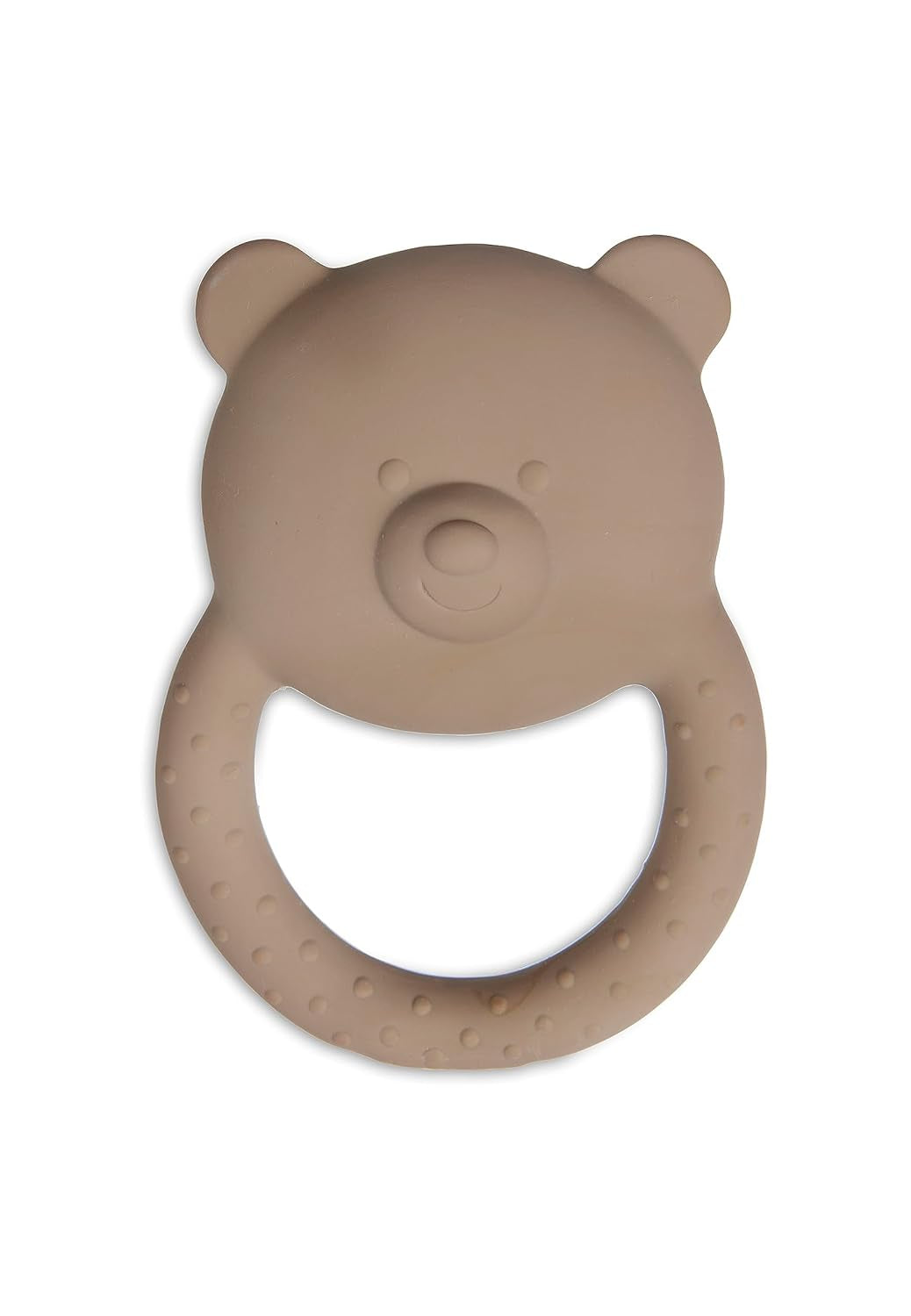 Jollein 101-001-67008 Anello da dentizione in gomma naturale Orsetto biscotto