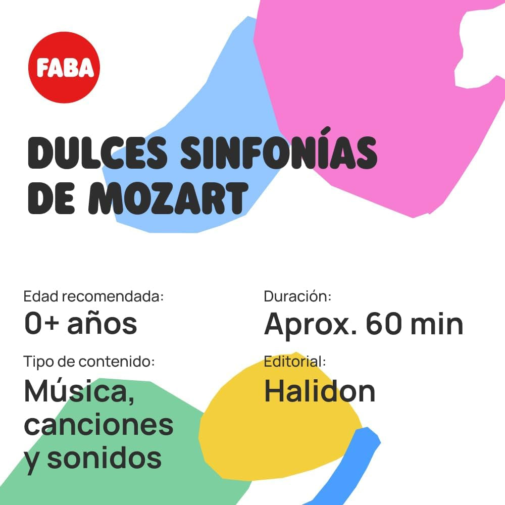 Personaggio sonoro - dolce sinfonia di Mozart - canzoni - giocattolo, contenuto educativo, spagnolo, bambini da 0 anni, multicolore, FFL30003 Bebe Naty Shop giocattoli