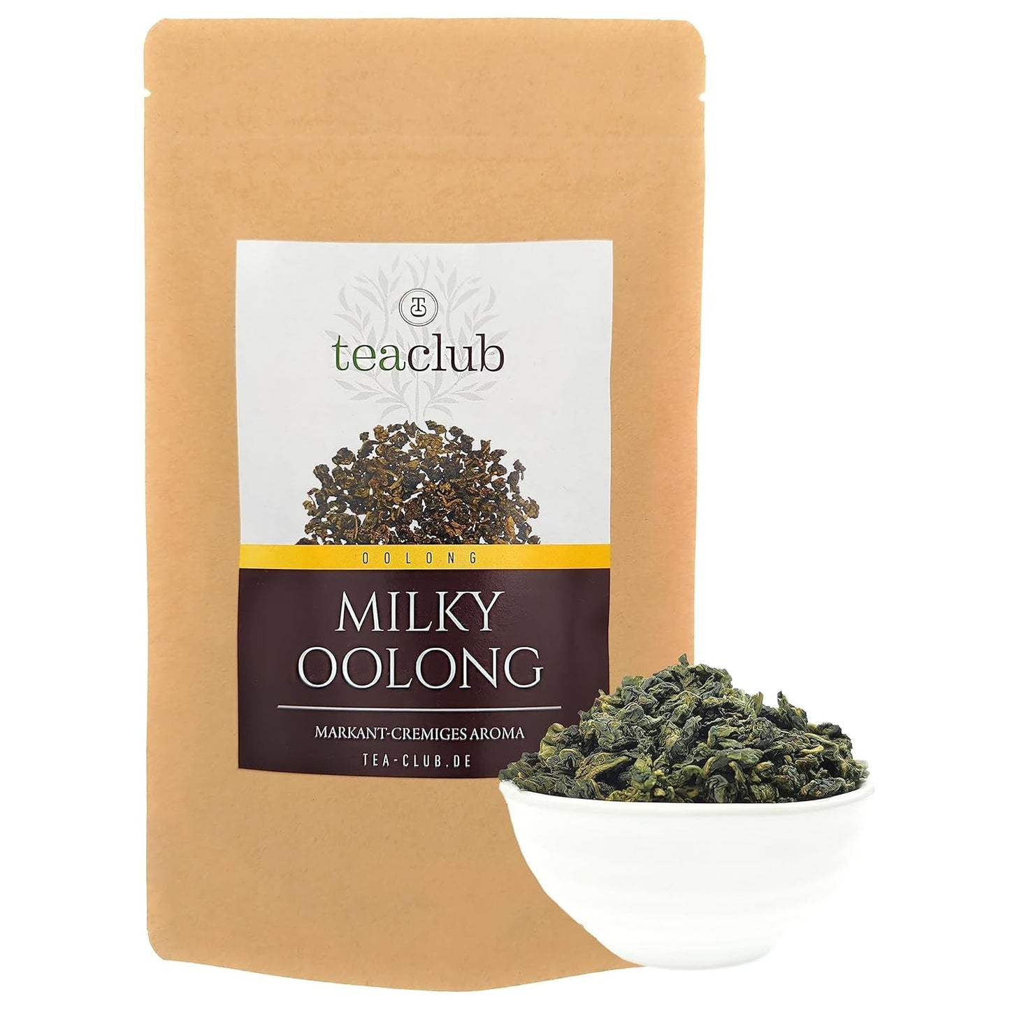 MILKY OOLONG 100G, tè Oolong premium con carattere di tè verde, tè verde sfuso semifermentato, tè verde sfuso Teaclub