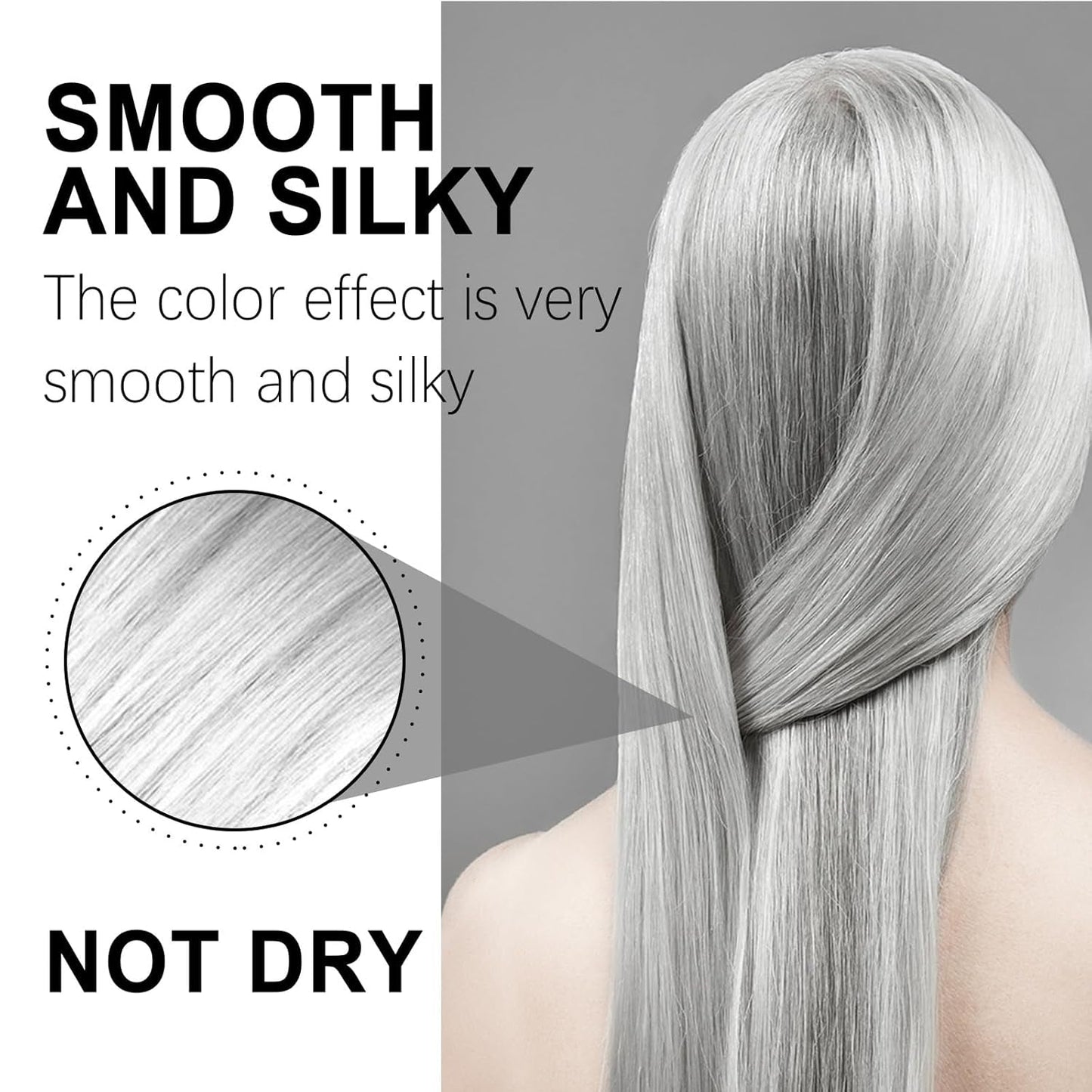 Crema Colorante Per Capelli Naturale Grigio Argento Cera Colorante Per Capelli Immediata Acconciatura Temporanea Tintura Grigia Tintura Per Capelli Naturale Grigio Argento 100ml Naty Shop Tinture Per Capelli