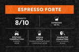 Espresso Forte 36 capsule per macchina da caffè Nespresso - Intensità 8/10 - Capsule per caffè zertifiziate UTZ in alluminio (confezione con 3)