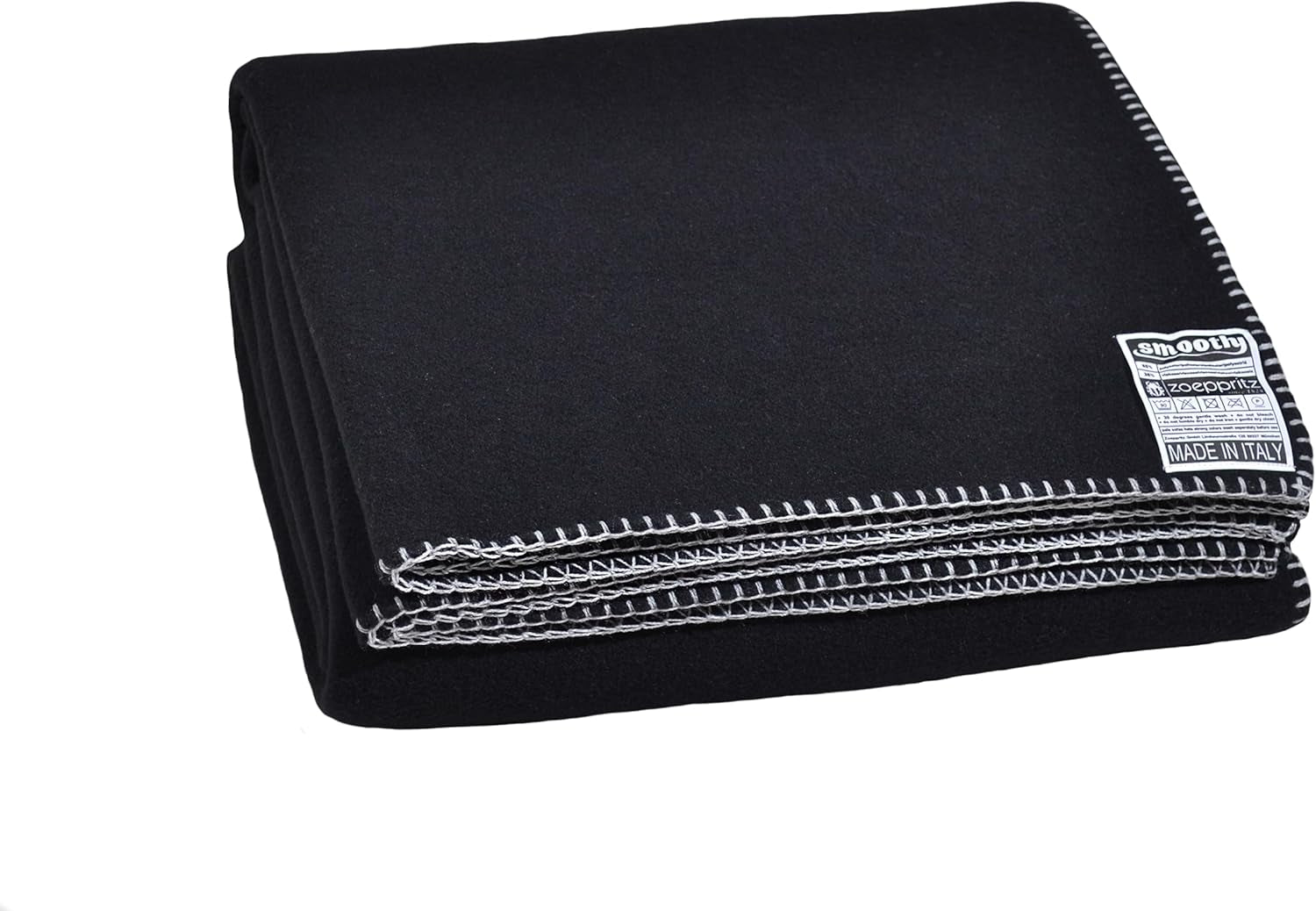 Zoeppritz since 1828 Coperta in pile Smoothy - Soffice e confortevole coperta in pile polare - Vegan - 140X190Cm - 010 Off-White, 010 Offwhite Zoeppritz Since 1828 980 nero 140X190Cm