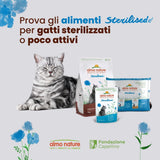 Almo Nature Functional - Sterilized - Alimento umido per gatti adulti e anziani, sterilizzati o meno attivi - con merluzzo e pollo - Basso contenuto di grassi, idratante - 70g (confezione da 6)