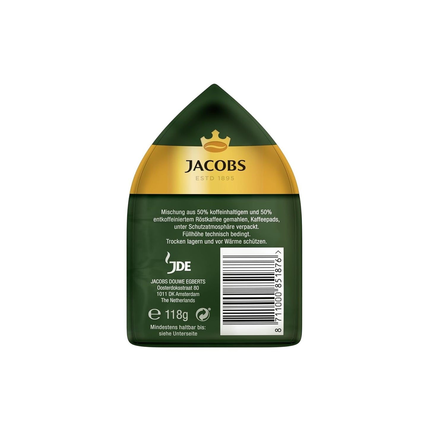 Jacobs Crema Balance Pads, Pads compatibili Senseo, 5 x 18 Getränke, 90 Kaffeepads
