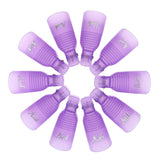 Hanyousheng Nagellackentferner Clips, Nagel Clips, 10 Stück Schwarz Nagelclips, Nagel Klammer, Nails Art ​Cappuccio in gel, Soak off Clip Cap UV Gel Poliermittel Entferner Wrap Nail Tool