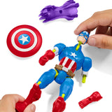 Mixmashers Marvel Capitan America Avengers Mix-And-Match Action Figure e accessori Action figure Naty Shop