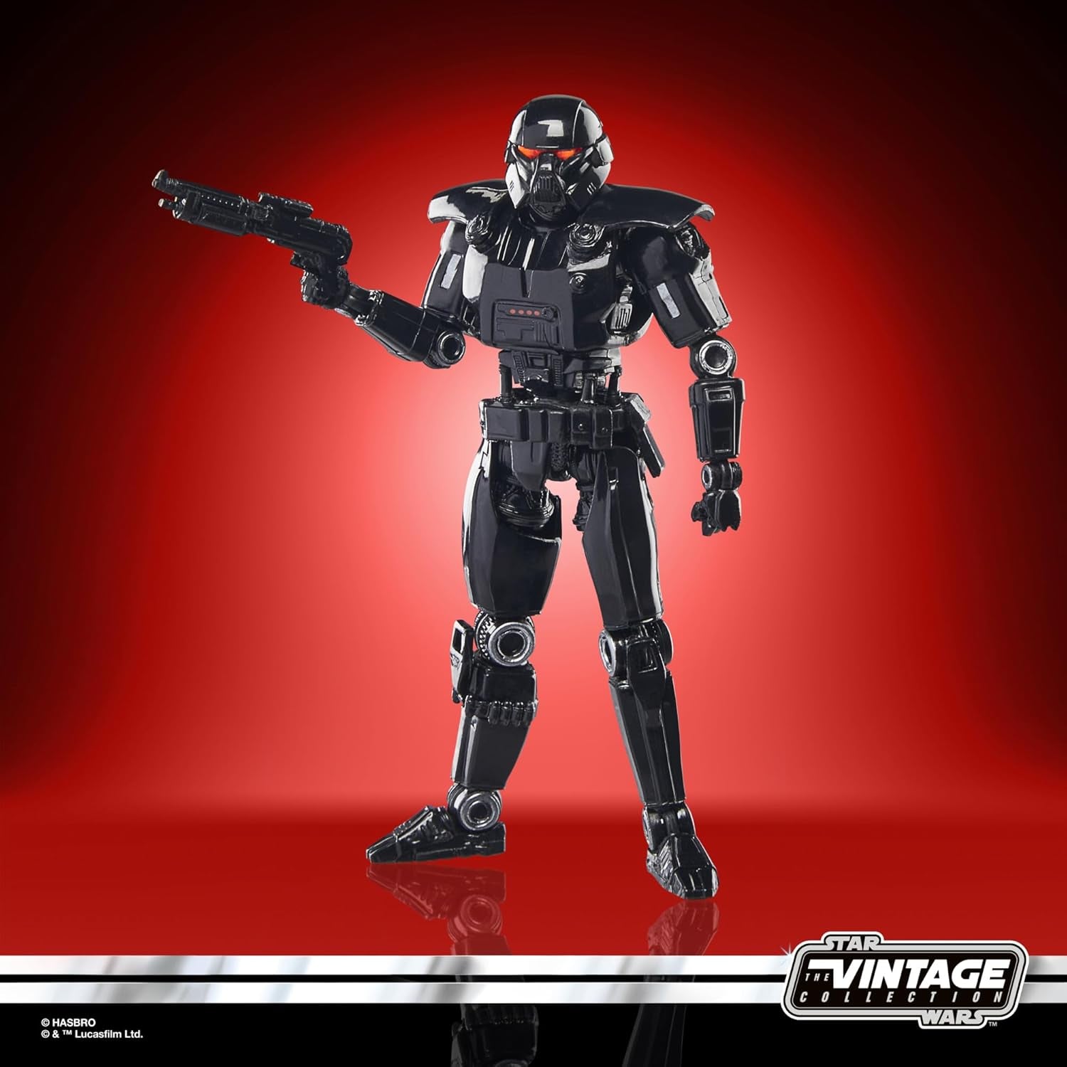 Star Wars Collezione Vintage Dark Trooper Action Figure da Collezionare The Mandalorian (Scala 9,5 Cm) Action figures Naty Shop