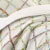 Laura Ashley Trapunta Home Rüschen Garden Collection, 100% cotone, Ultra morbida, Per tutte le stagioni, Reversibile, Elegante, Letto matrimoniale, Colore Crema (197783) Piumini e trapunte Naty Shop