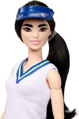 Barbie Made to Move - Giocatrice di tennis con racchetta e palla - Bambola con 22 articolazioni per un divertimento realistico per gli appassionati di tennis e i bambini dai 3 anni in su, HKT73 Naty Shop Dolls