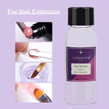 GZMAYUEN Poly Nail Gliding Solution 30ml * 2 Gel per estensione unghie Gel liquido per estensione poly - Soluzione scorrevole facile fai-da-te con pennello