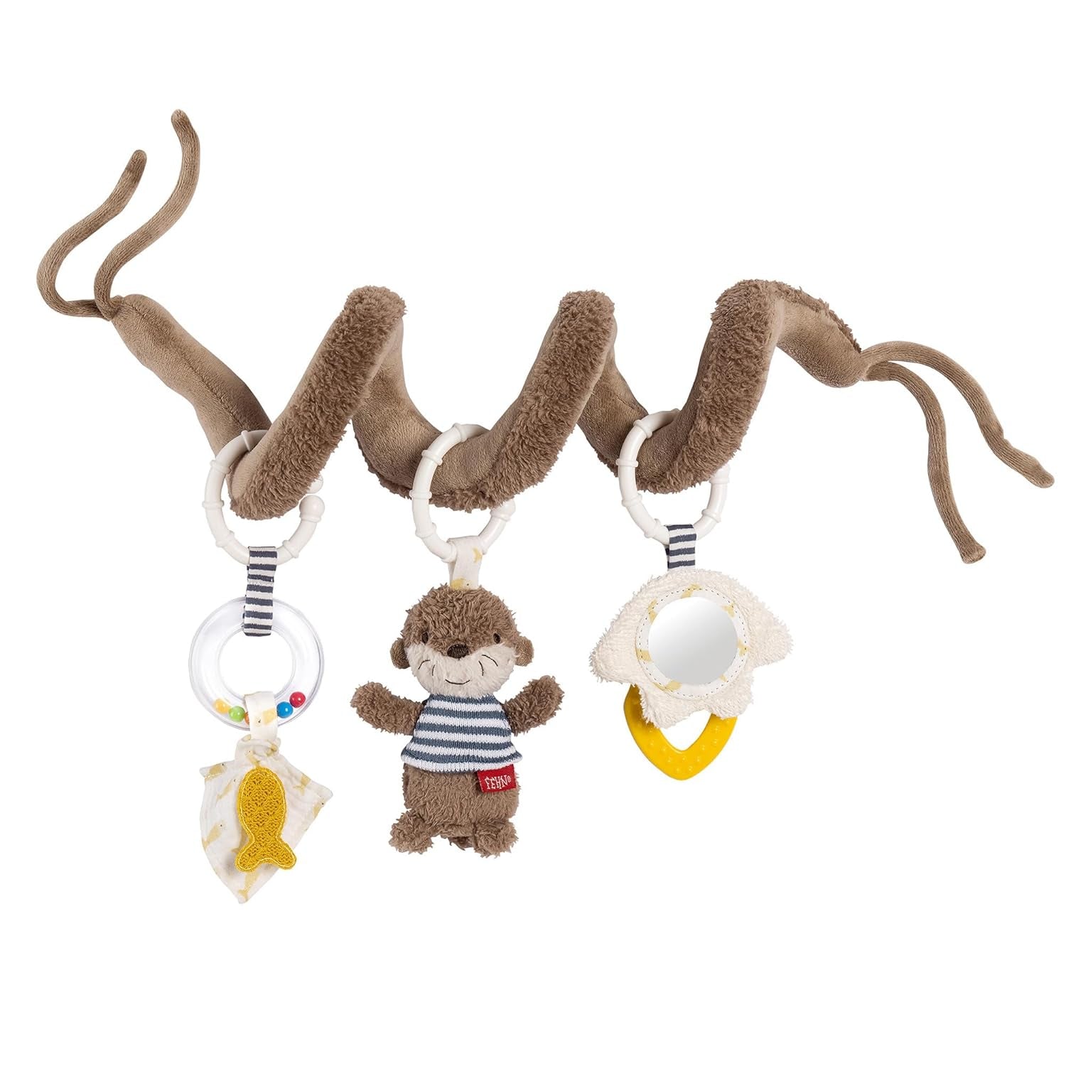 Fehn Activity Spiral Sleeping Forest - giocattolo per passeggino tocca e afferra - giocattolo per lettino, box, passeggino e seggiolino auto - gioco di attività motoria per neonati e bambini da 0+ mesi Baby Toys Naty Shop Otter