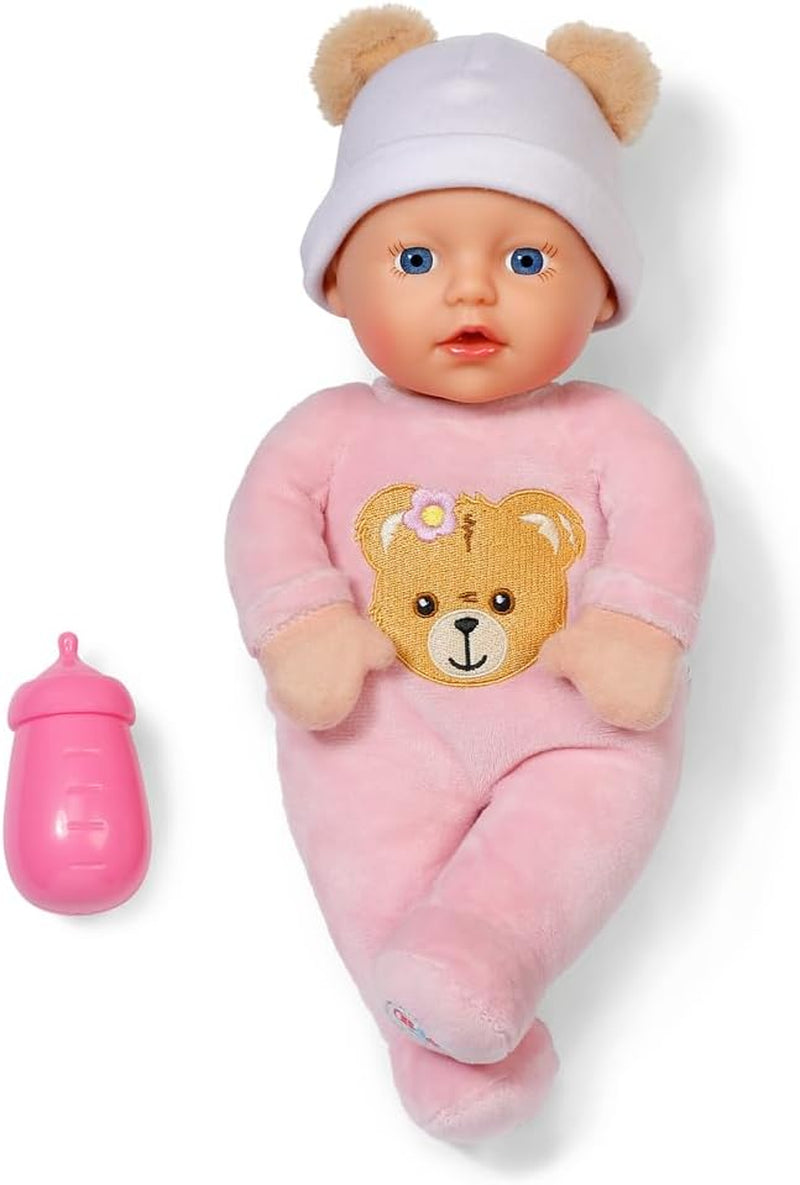 Baby Born Rosie bambola morbida 30 cm con 6 suoni e biberon, rosa