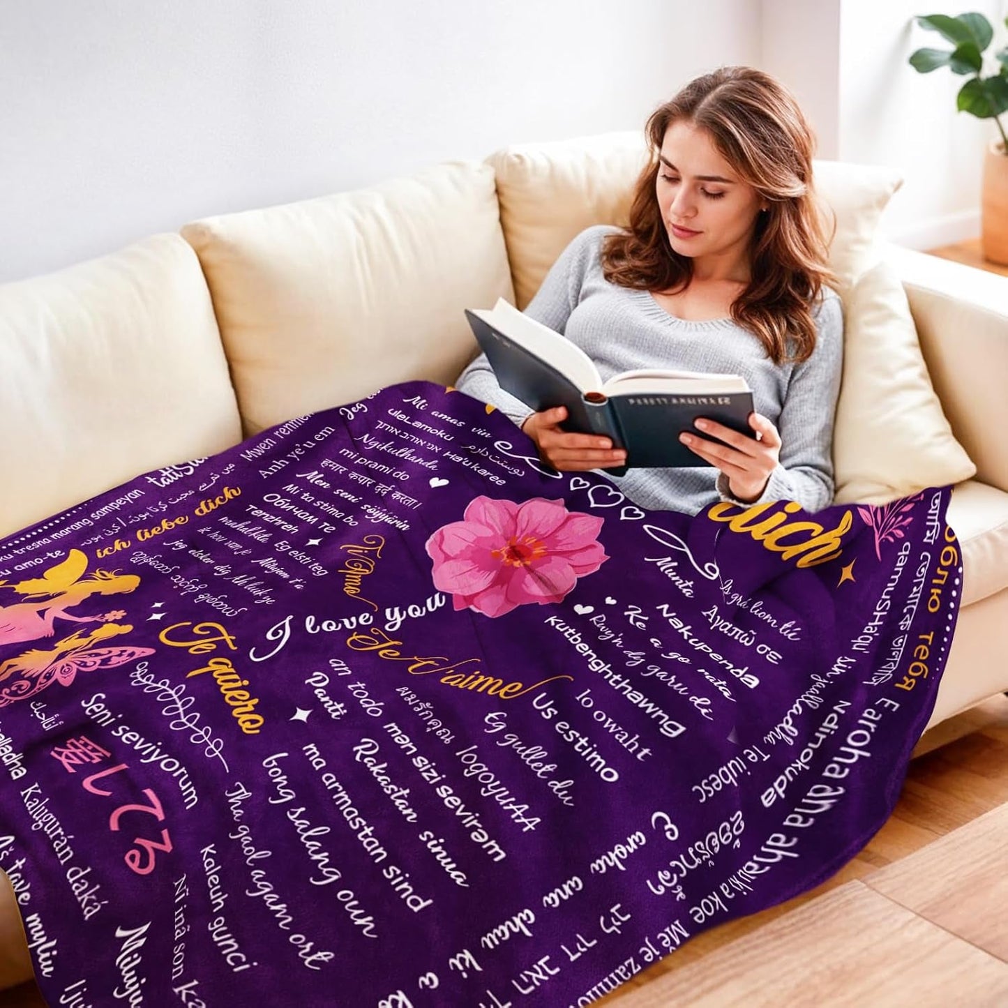 Regali per la mamma, regalo di anniversario per coppie, donne importanti, mariti, sorelle e madri, sicurezza ideale per la festa della mamma, San Valentino e Natale 50"X60" Letti e coperte Yasrlvun