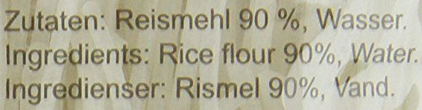Tagliatelle di riso Ricefield, vermicelli, 2 mm, Bun Gao (1 x 400 g)