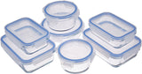 Amazon Basics Contenitori per alimenti in vetro con coperchio Confezione da 20 (10 contenitori + 10 coperchi) Scatole per alimenti trasparenti senza BPA Naty Shop Confezione da 14 singole