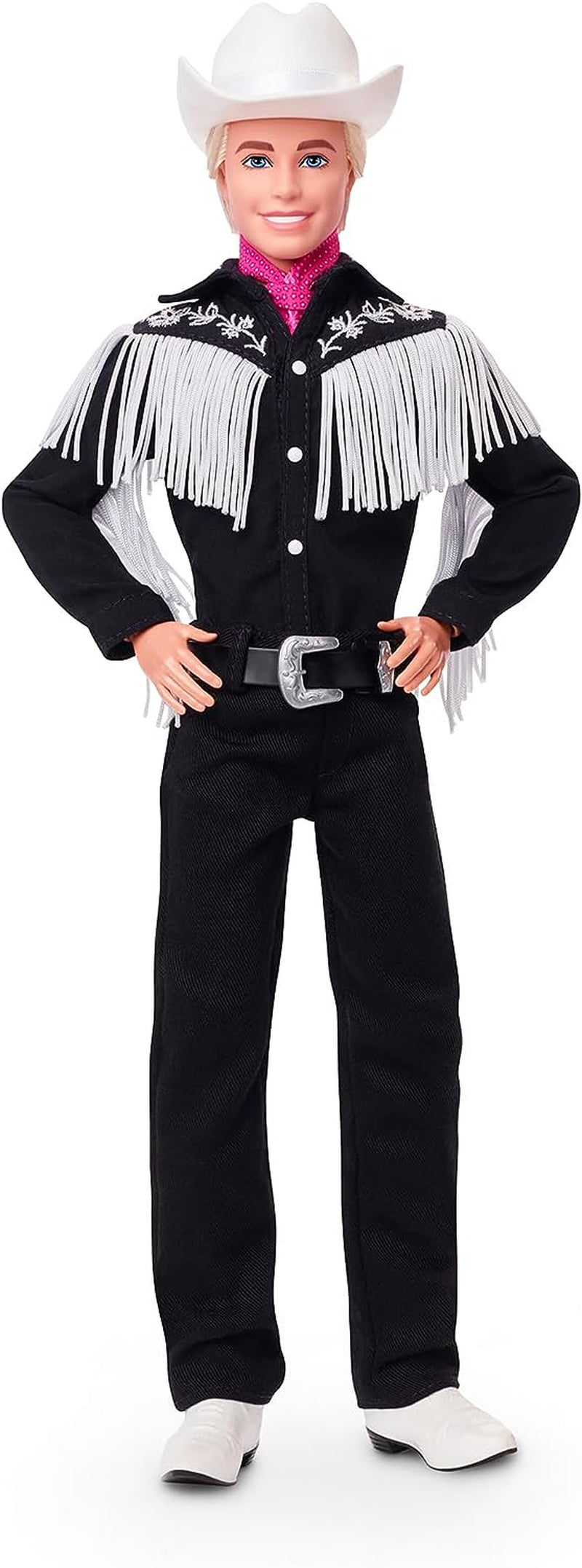 Barbie the Movie Ken - bambola da collezione cinematografica in abito western, camicia vintage, cappello da cowboy, stivali bianchi, dai 3 anni in su, titolo predefinito per bambole Naty Shop HRF30