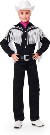 Barbie the Movie Ken - bambola da collezione cinematografica in abito western, camicia vintage, cappello da cowboy, stivali bianchi, dai 3 anni in su, titolo predefinito per bambole Naty Shop HRF30