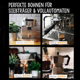 | Kaffeebohnen extra forte | Espresso 100% Robusta | viel Kaffein wenig Säure | 1000g ganze Kaffee Bohnen | geigeint für Completamente automatico | mit Zufriedenheitsgarantie