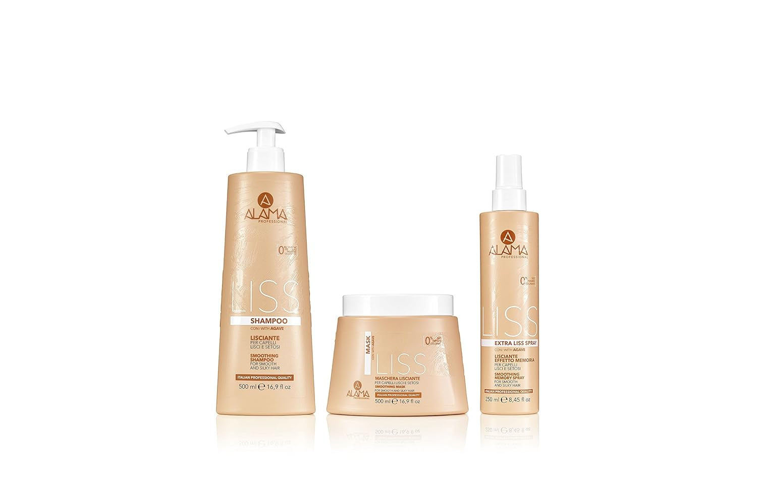 Alama Professional Alama Liss - Spray Lisciante Extra Liss Effetto Memoria Per Capelli Lisci, 250ml Prodotti districanti per capelli Naty Shop