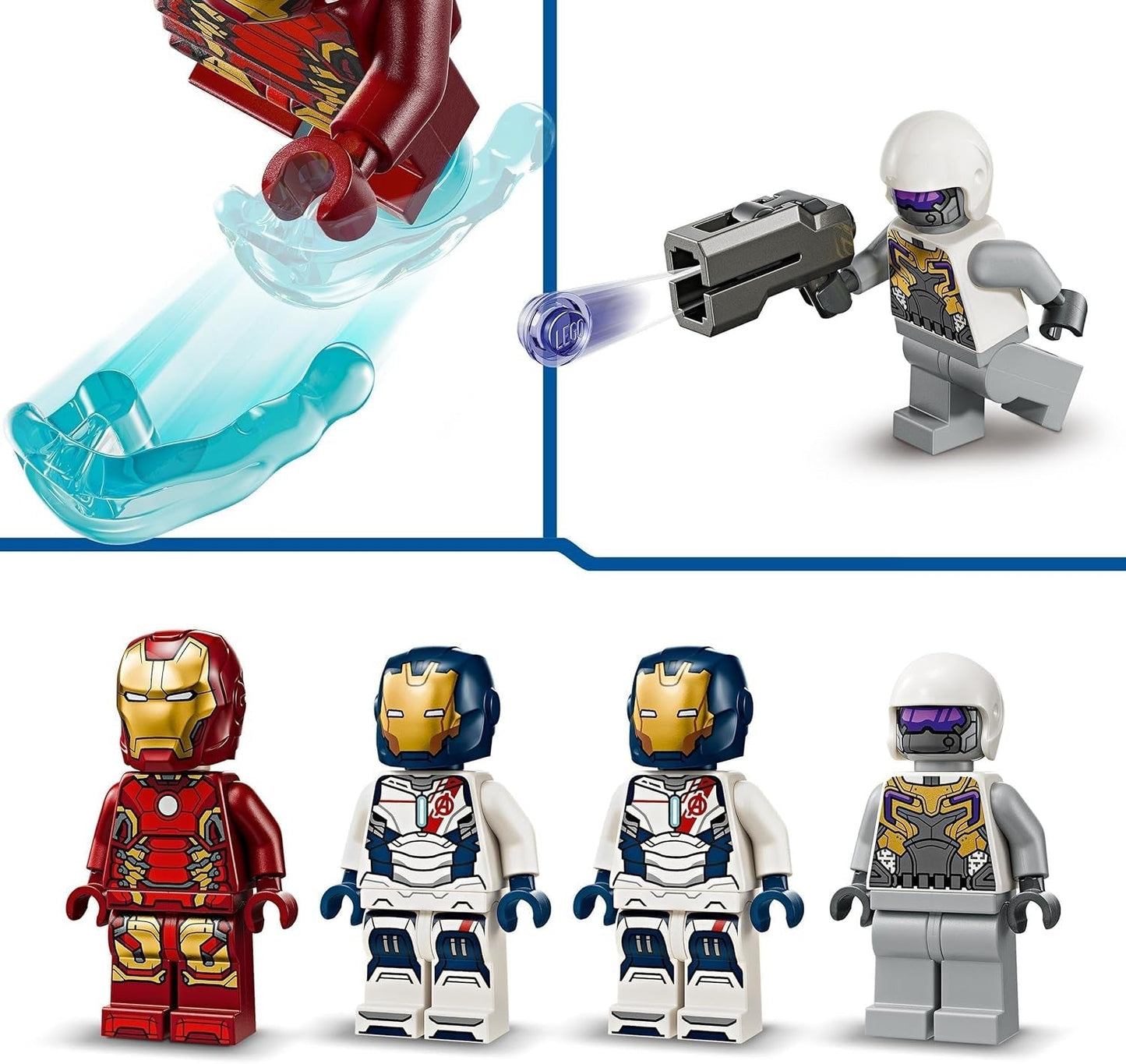 LEGO Marvel Iron Man e Iron Legion vs. Soldato Hydra, giocattolo da costruzione degli Avengers, set da gioco creativo per bambini e fan dei supereroi, regalo per ragazzi e ragazze di 6 anni 76288 Set da costruzione Acquista dal negozio LEGO