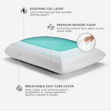 Sealy SE '19 Essentials SM Aqua Bubble Gel Sheet, 1 cuscino MC (US), bianco, 61 x 40 x 14 cm Naty Shop Cuscini standard