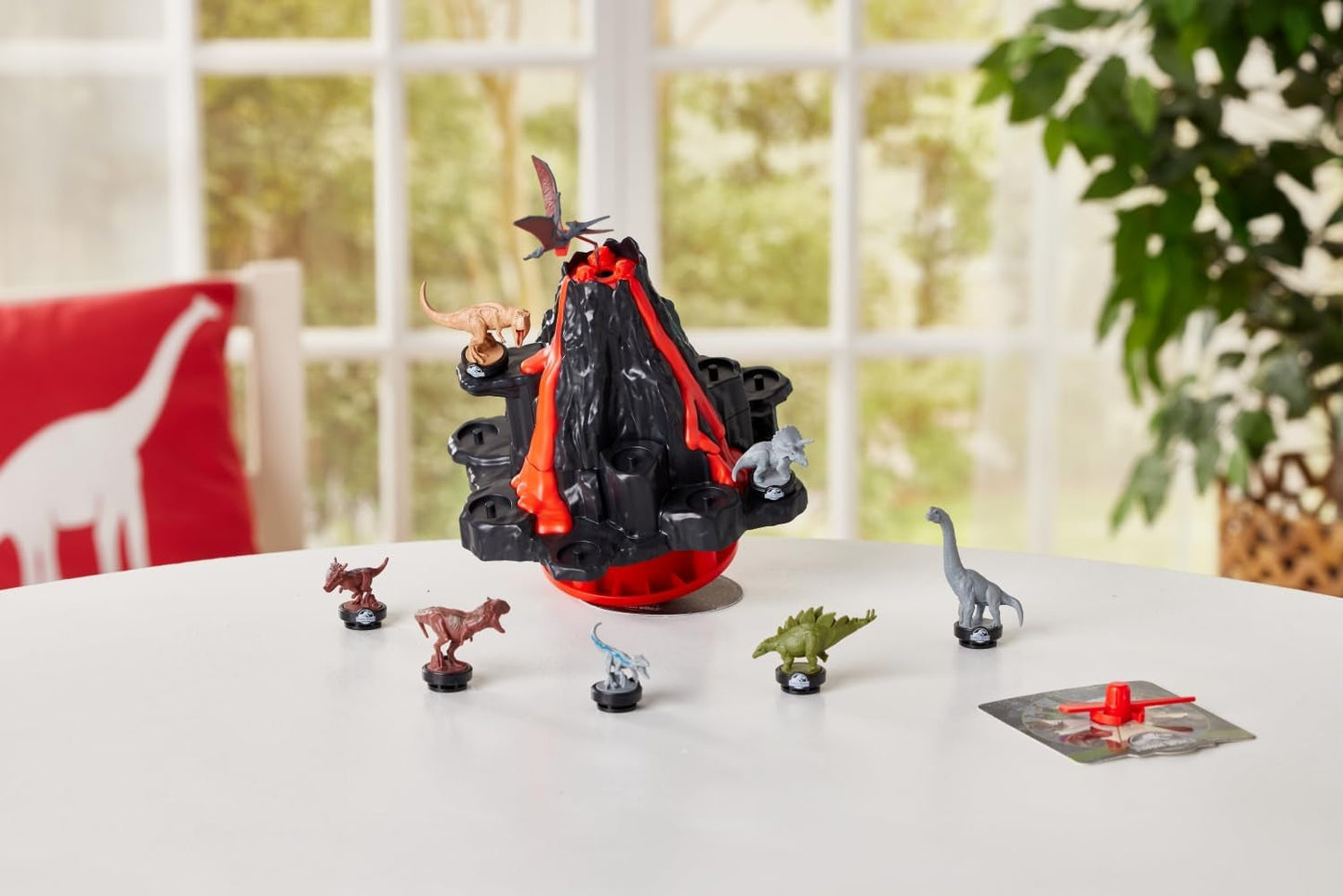 EPOCH Games - Jurassic World Trembling Volcano 7509 Gioco da tavolo giocattolo con dinosauri per bambini dai 4 anni in su