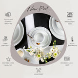 Set tazze da caffè Sänger New Port, set da 12 tazze per 6, tazze e piattini in porcellana bianca, 150 ml | LA COLLEZIONE PREMIUM