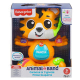 Fisher-Price Giocattolo educativo per neonati e bambini, Beat Bande Learning & Dancing Tiger Justin con suoni e luci per bambini a partire da 9 mesi, versione italiana, HYL04 Baby Toys Naty Shop