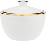 - Zuckerdose aus Porzellan, Durchmesser 10cm, Höhe 7.3cm, Kollektion Majestà