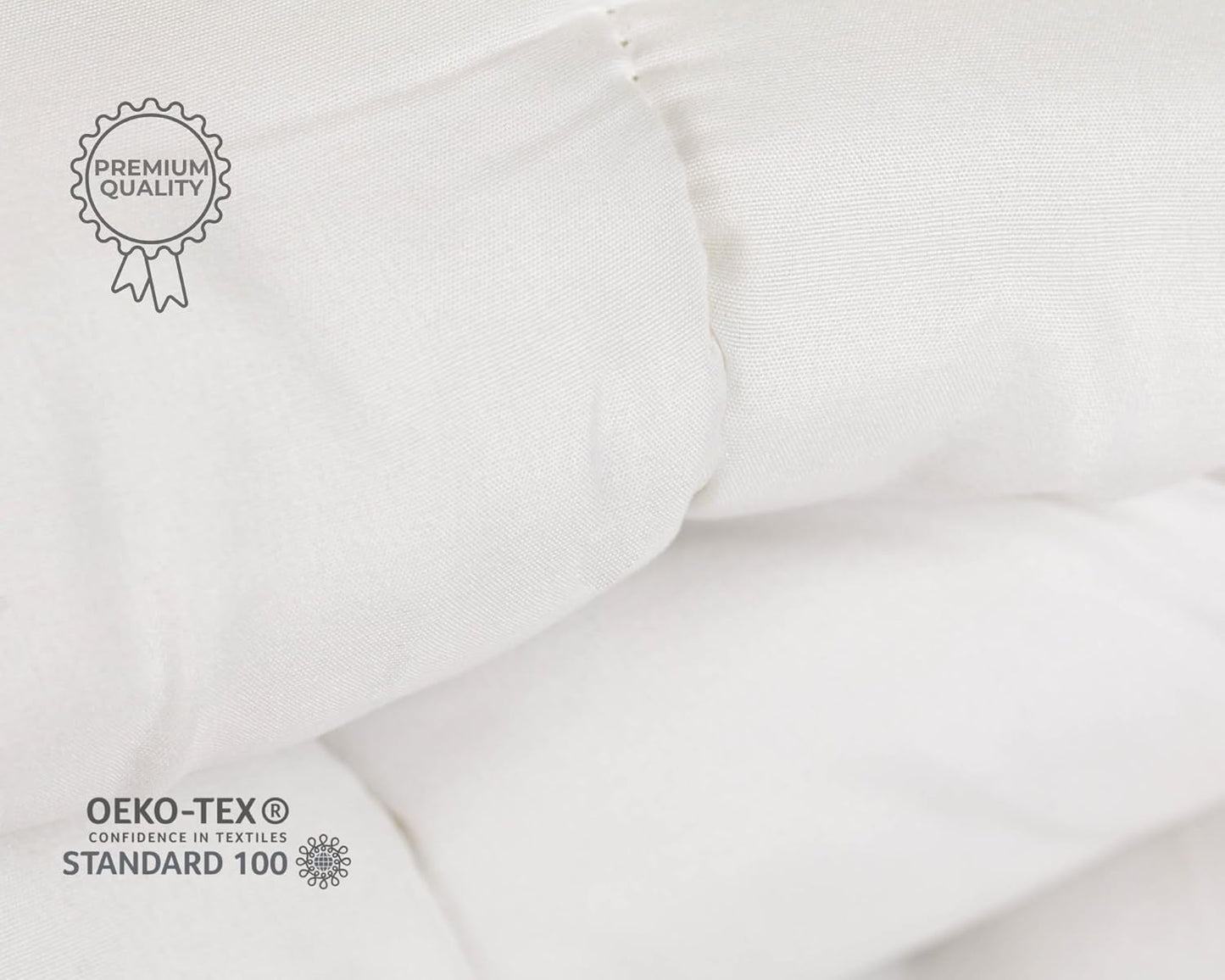 Piumino TRAMAS+ 200 Gr/M² per letto in fibre cave siliconate - 150X220 Cm - Certificato Oeko Tex - Bianco, morbido, caldo, minimalista - Letto 90 Cm Piumini e Trapunte Naty Shop