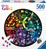 Ravensburger - Puzzle per adulti - Puzzle rotondo da 500 pezzi - Adatto dai 12 anni - Insetti (ruota dei colori) - Puzzle made in Europe - 12000820 Puzzle Naty Shop