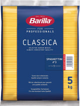 Barilla Pasta Klassische Spaghetti n.5 aus Hartweizen di alta qualità immer al dente, (1 x 500 g), insapore