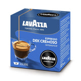 Lavazza A Modo Mio Dek Cremoso, 256 capsule caffè, per espresso decaffeinato con note aromatiche di mandorle e candite, 100% Arabica, intensità 7/13, tostatura media, 16 confezioni