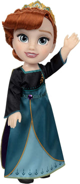 Disney Frozen 2 Anna Doll - una bambola snodabile alta 35 cm con un iconico abito alla moda con lo stemma di Arendelle e una tiara per un divertimento in più, per ragazze dai 3 anni in su