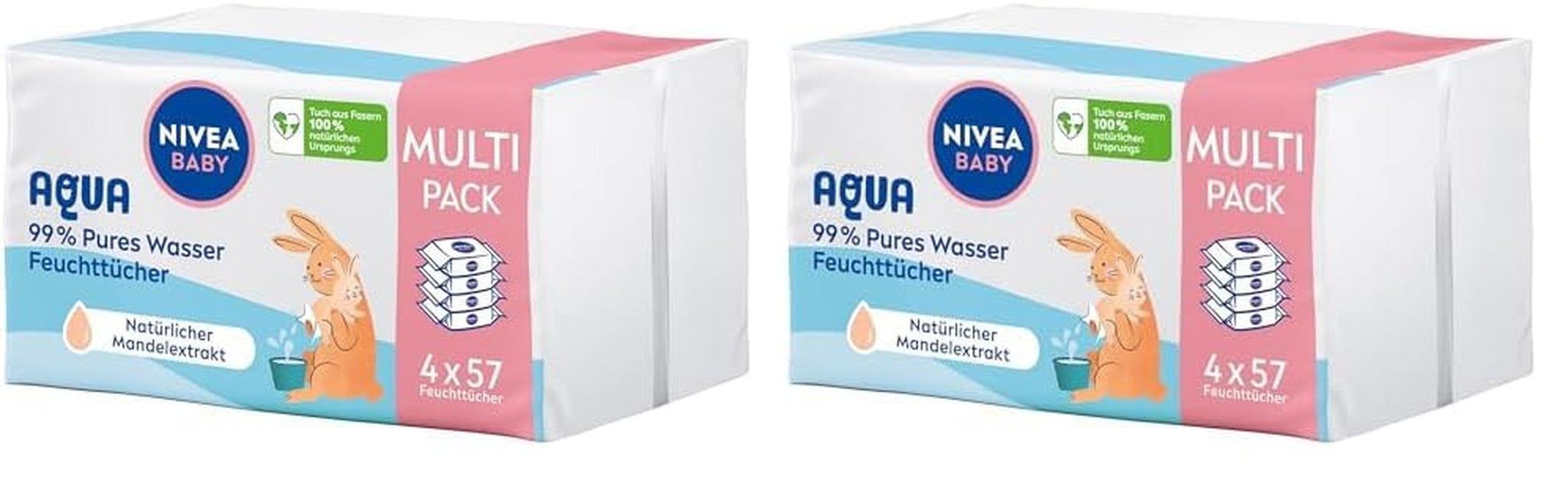 Salviette umidificate NIVEA Baby Aqua 4x57 pezzi