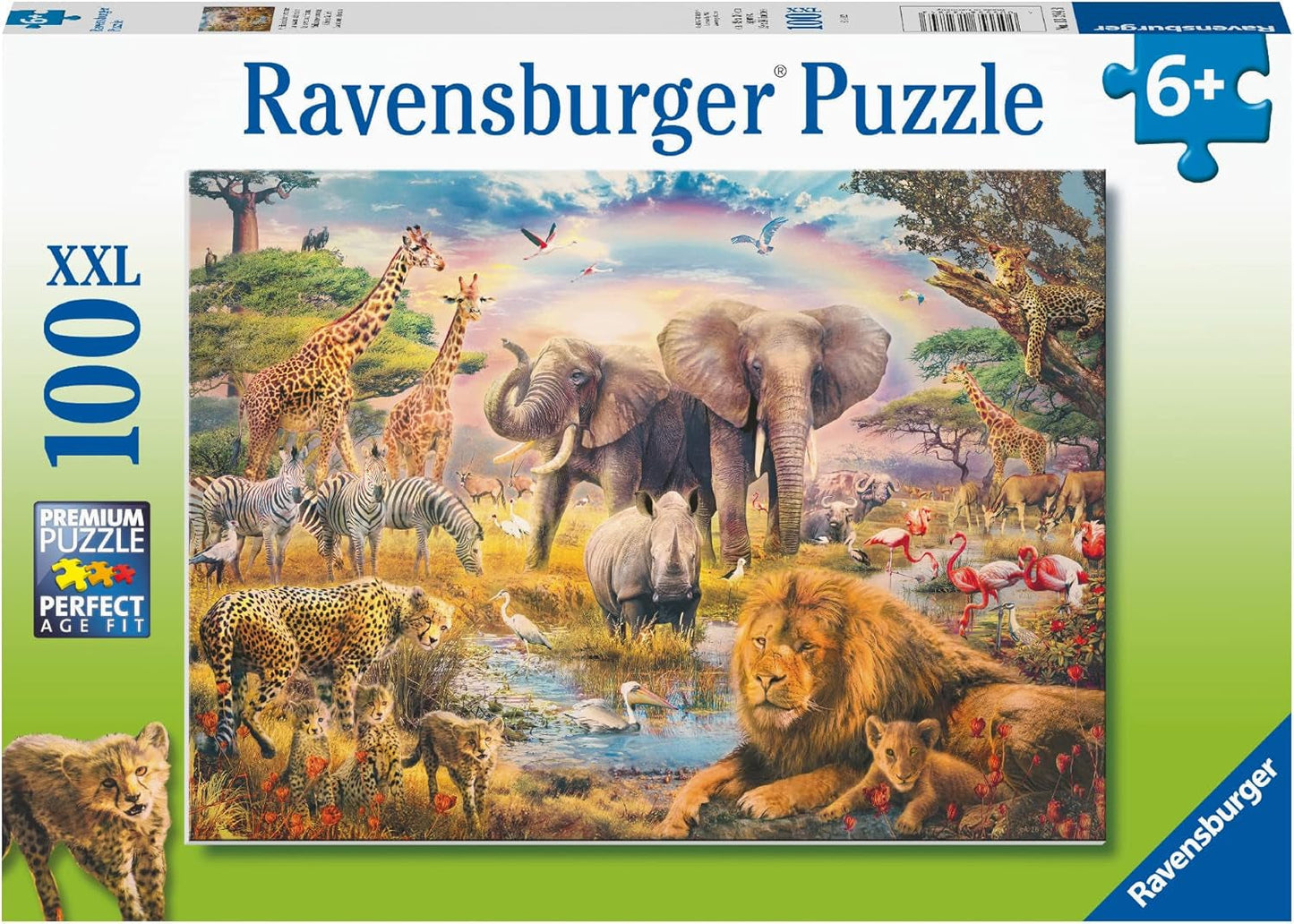 Ravensburger Puzzle per Bambini - Savana Africana - Puzzle da 100 pezzi per bambini dai 6 anni in su Puzzle Naty Shop Titolo predefinito