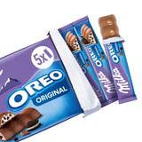 Barrette Milka & OREO – Cioccolato al latte alpino con pezzi croccanti di biscotti OREO in crema al latte – 13 x 185 g