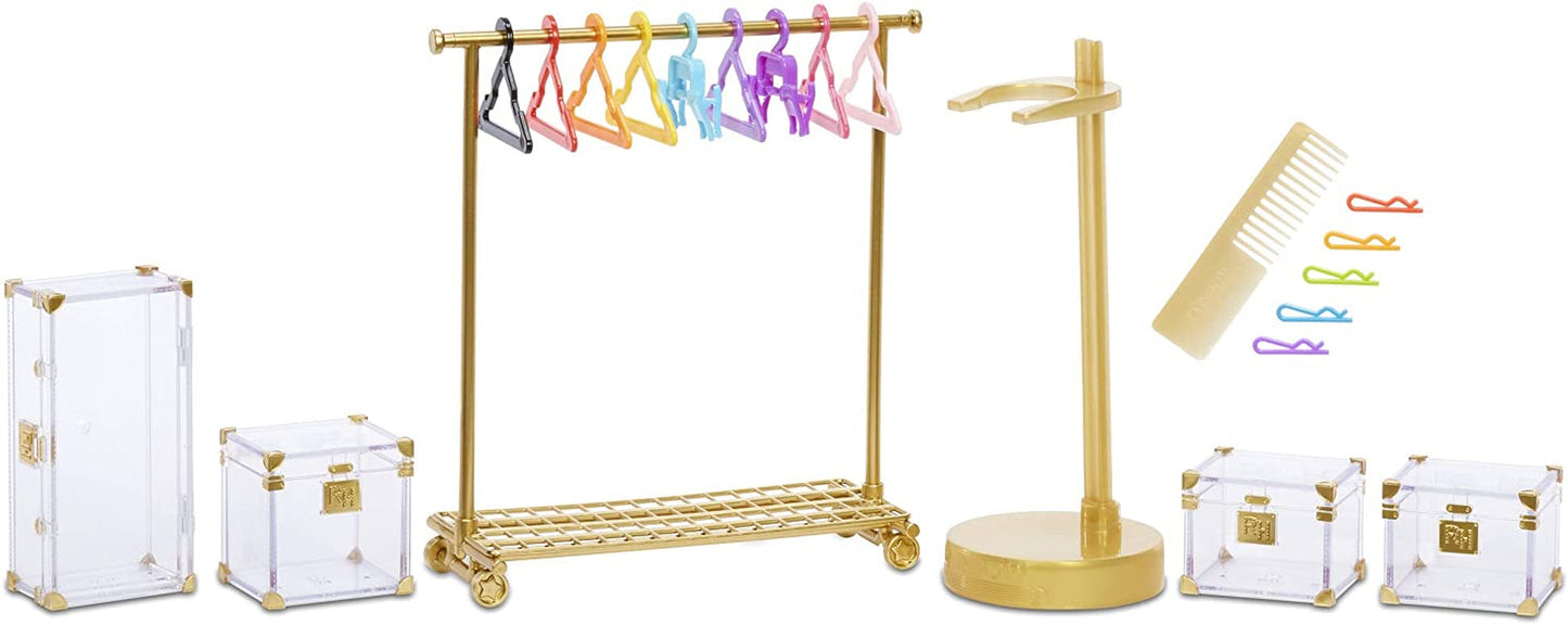 Rainbow High 571049 Fashion Studio - Bambola esclusiva con vestiti, accessori e 2 parrucche lucenti - Crea oltre 300 abiti!