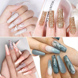 Unghie Finte Extra Lunghe Trasparenti 240 Pezzi Unghie Finte Mezza Copertura Unghie Finte Quadrate Dritte Estensioni per Unghie Alla Francese per Saloni di Nail e Nail Art Fai da Te