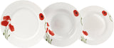 Servizio Piatti per 6 - 18 Pezzi - Servizio Piatti in Porcellana - Servizio Piatti Bianco - Set Piatti e Ciotole - Stoviglie Moderne - Piatti - Servizio da Tavola - Servizio Piatti per 6