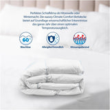 Genius Eazzzy Climate Comfort Trapunta 155 X 220 Cm, Fibratight, Trapunta leggera per tutte le stagioni, Trapunta traspirante, Temperatura gradevole per il sonno, Trapunta per tutte le stagioni Trapunte e piumini Naty Shop