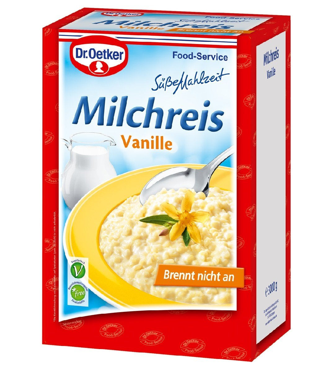 Dr. Oetker Professional, Budino di riso alla vaniglia, Budino di riso in polvere in confezione da 3 kg, 1-39-208480