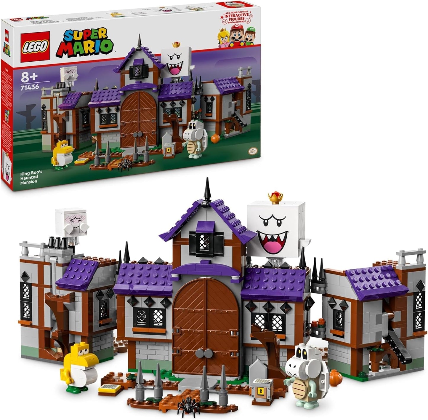 LEGO Super Mario King Buu Huu's Haunted House Kids Casa stregata Nintendo Set da collezione con Baby Yoshi Regalo per ragazzi, ragazze e giocatori di età 8+ 71436 Set da costruzione Besuche den LEGO-Store Titolo predefinito