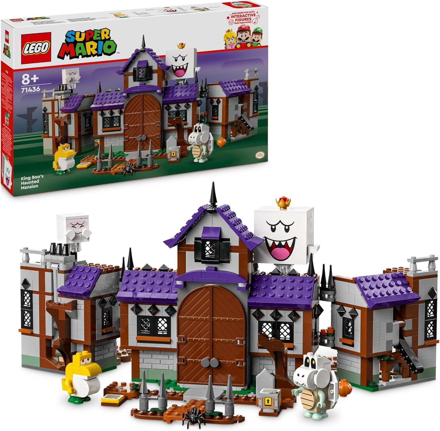 LEGO Super Mario King Buu Huu's Haunted House Kids Casa stregata Nintendo Set da collezione con Baby Yoshi Regalo per ragazzi, ragazze e giocatori di età 8+ 71436 Set da costruzione Besuche den LEGO-Store Titolo predefinito
