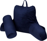 INFANZIA cuscino da lettura ergonomico con braccioli, supporto per la schiena, blu navy