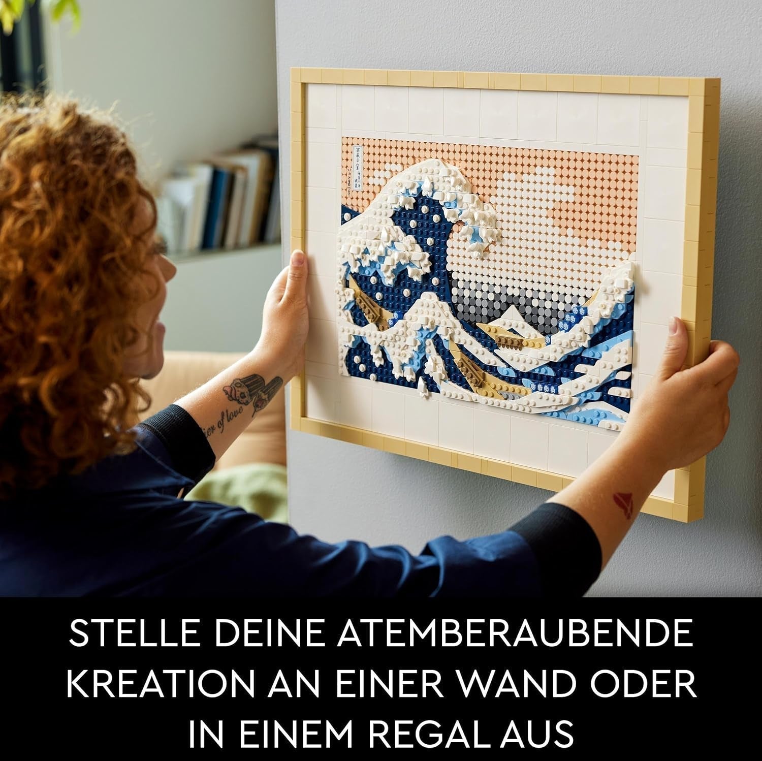 LEGO 31208 Art Hokusai - La Grande Onda 3D Decorazioni murali giapponesi Set artigianale Tela oceano incorniciata Hobby per adulti Decorazioni fai da te per casa e ufficio Kit di costruzione Acquista il negozio LEGO