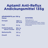 Aptamil Anti-Reflusso - Formula completa dalla nascita Gestione dietetica Vomito e rigurgito Alimenti per bambini Latte in polvere 6 x 135 g