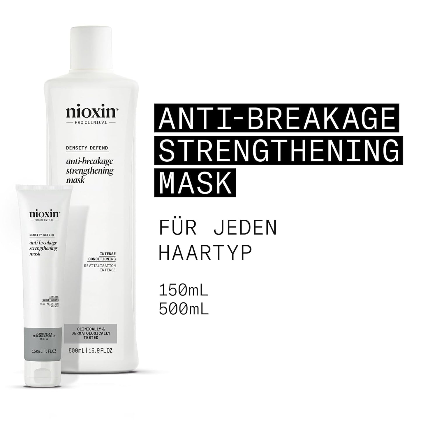 Nioxin Density Defend Anti-Breakage Strengthening Hair Mask - Maschera idratante per capelli contro la rottura dei capelli, cura senza risciacquo con vitamina C Maschera per capelli Naty Shop