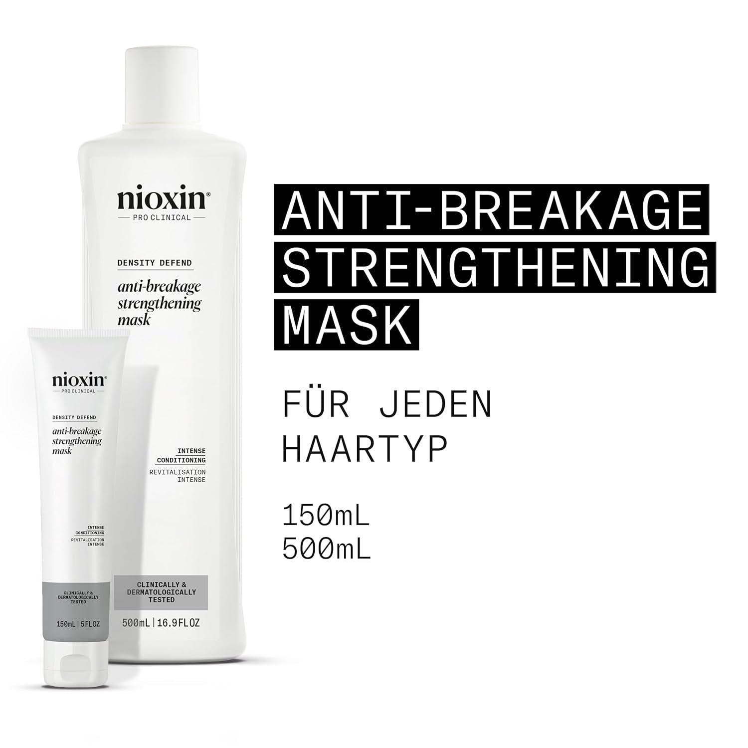 Nioxin Density Defend Anti-Breakage Strengthening Hair Mask - Maschera idratante per capelli contro la rottura dei capelli, cura senza risciacquo con vitamina C Maschera per capelli Naty Shop