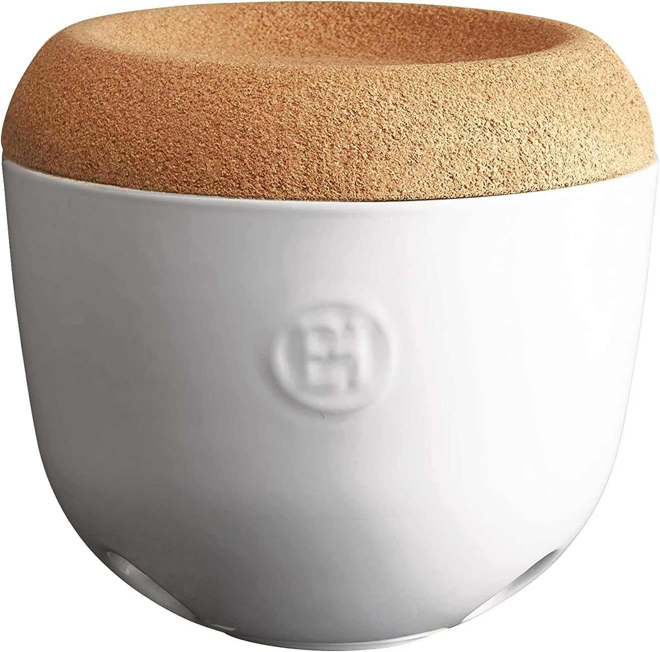 EH348763 Pentola per aglio, ceramica, 14,6 x 14,6 x 13,4 cm, ceramica, Grand Cru, 14,6 x 14,6 x 13,4 cm Scatole per alimenti Naty Shop Colore crema